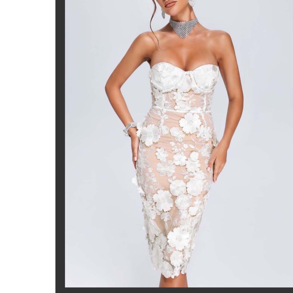 Luxe Lace off the shoulder Dress